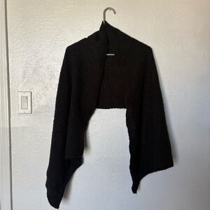 Black Women’s Asymmetrical scarf Shrug